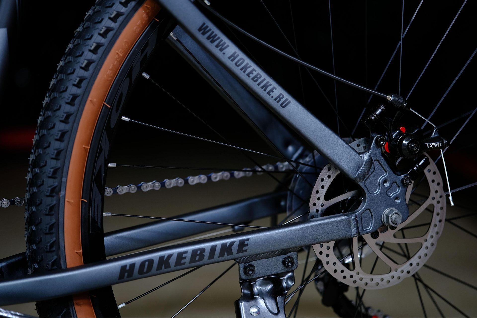 Тормоз Power disc 160 механический
 HOKE ONE WAY 27,5 матовый серый